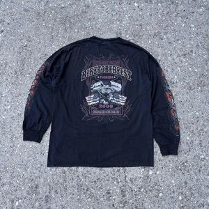 Black Long Sleeve Graphic Shirt